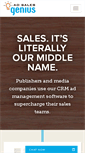 Mobile Screenshot of adsalesgenius.com