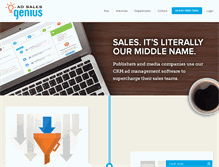 Tablet Screenshot of adsalesgenius.com
